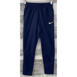 Nike Therma-FIT Joggers Boys Large Blue Athletic Pants Fleece Lined Sweatpants